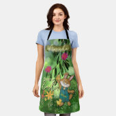 Tablier Aquarelle Whimsical Bunny (Porté)