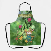 Tablier Aquarelle Whimsical Bunny (Recto)