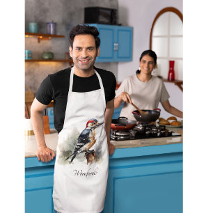 Tablier Aquarelle Woodland Pic, coutume