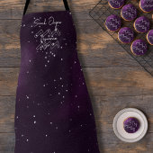 Tablier Aquarius Constellation Ciel pourpre Personnalisé