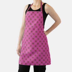 Tablier Arabesque étoile rose motif floral sans couture