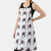 Tablier araignée gothique halloween apron grand (Insitu)