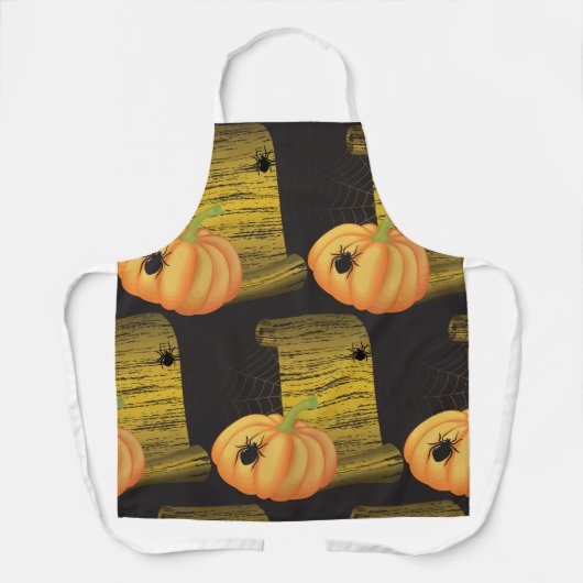 Tablier Araignées Et Citrouilles (Recto)