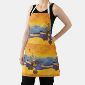 Tablier Arbre Abstrait de Fleurs de Cerisier Zen au Couche (Insitu)