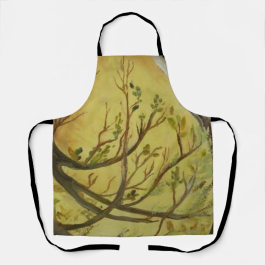 Tablier Arbre branches anciennes Tout-sur-impression tabli (Recto)