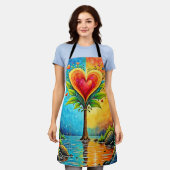 Tablier Arbre d'amour et de design de vie (Porté)