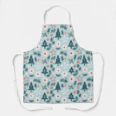 Tablier Arbre de fête et conception de fleurs (Recto)