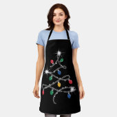 Tablier Arbre de lumière de Noël Rhinestone Mega Bling  (Porté)