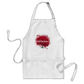 Tablier Arbre de mariage au cœur rouge feuillage (Devant)