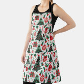 Tablier Arbre de Noël, cadeaux, sucre de canne (Insitu)