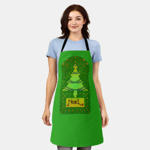 Tablier Arbre de Noël celtique tout-en-plan