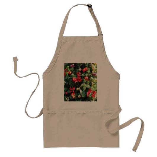 Tablier Arbre de Noël décoré (Devant)