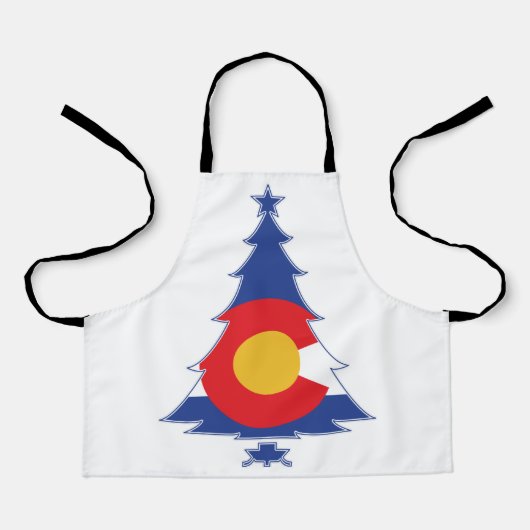 Tablier Arbre de Noël du Colorado (Recto)