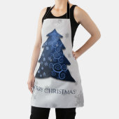 Tablier Arbre de Noël Festif Bleu Tout-En-Plan (Insitu)