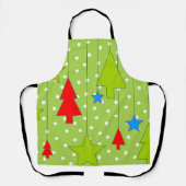 Tablier Arbre de Noël festif Imprimer (Recto)