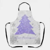 Tablier Arbre de Noël Festif Lavande Apron (Recto)