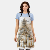 Tablier Arbre de Noël Gold Retro (Porté)