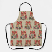 Tablier Arbre de Noël patchwork Coquette Noël Fêtes (Recto)