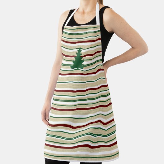 Tablier Arbre de Noël rayé (Insitu)