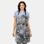 Tablier Arbre De Vie - Spirales Feuille Grunge Style 1 (Porté)