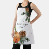 Tablier Arbre du Nouvel An, mandarins et cookies (Insitu)