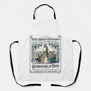 Tablier Arbre Généalogique de Jésus Chemise Foi Basée Desi