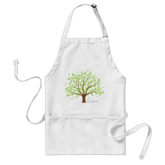 Tablier Arbre verte d'été (Devant)
