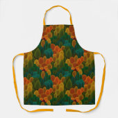 Tablier Arbres d'automne colorés modernes (Recto)