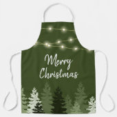 Tablier Arbres et lumières de Noël (Recto)