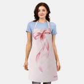 Tablier Arc en aquarelle rose élégant Pâtisserie personnal (Porté)