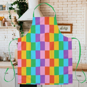 Tablier Arc en arc en ciel Blocs Motif Apron