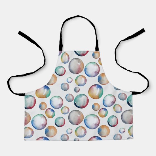 Tablier Arc en arc-en-ciel bulles Apron (Recto)