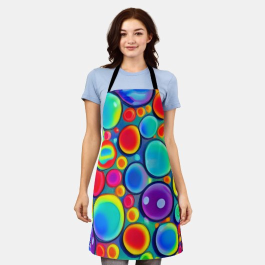 Tablier Arc en arc-en-ciel bulles Apron (Porté)