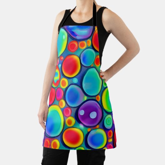 Tablier Arc en arc-en-ciel bulles Apron (Insitu)