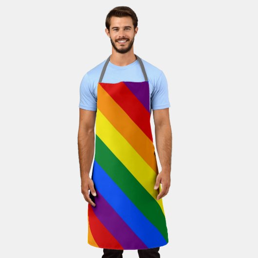 Tablier Arc en arc-en-ciel grand angle Unisex (Porté)