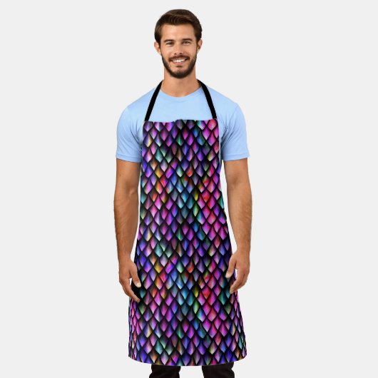 Tablier Arc-en-ciel Dragon Scales Apron (Porté)