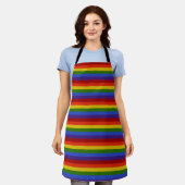 Tablier Arc-en-ciel Motif horizontal (Porté)