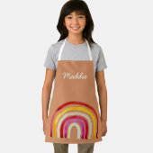 Tablier Arc-en-ciel rétro jolie aquarelle (Insitu)