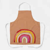 Tablier Arc-en-ciel rétro jolie aquarelle (Recto)
