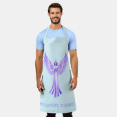 Tablier Archangel Zadkiel Purple Et Aqua (Porté)