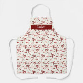 Tablier Arcs de Noël Tout-sur-impression tablier, Moyen ta (Recto)