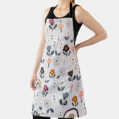 Tablier Arcs-en-ciel floraux : Texture sans fil tirée à la (Insitu)