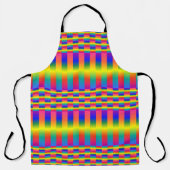 Tablier Arcs-en-ciel foncés et clairs (Checkers et Stripes (Recto)