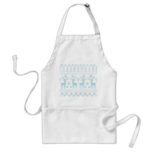 Tablier Arctic Blue Folk Art thème hiver