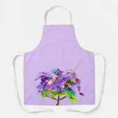 Tablier Ardoise d'aquarelle violette Jacaranda (Recto)