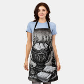 Tablier Argent Steampunk Cauldron Spellbooks et Potions (Porté)