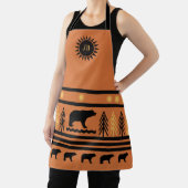 Tablier Argile du canyon sud-ouest Navajo Black Bear Apron (Insitu)