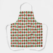 Tablier Argyle Diamond Pattern Christmas (Recto)