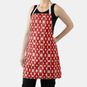 Tablier Argyle, rouge blanc rose Saint-Valentin (Insitu)