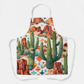 Tablier Arizona sur le thème des cactus (Recto)